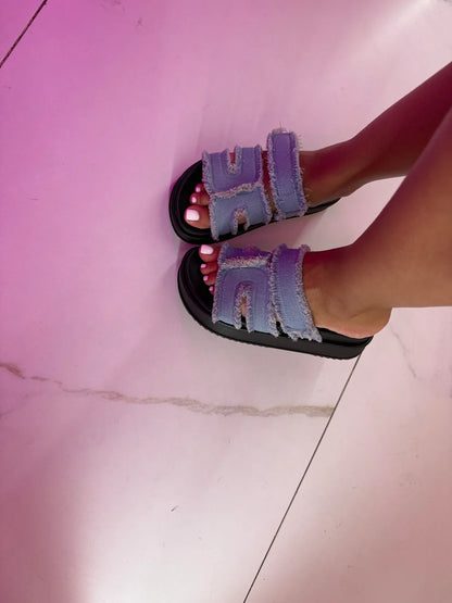 Jeans mules