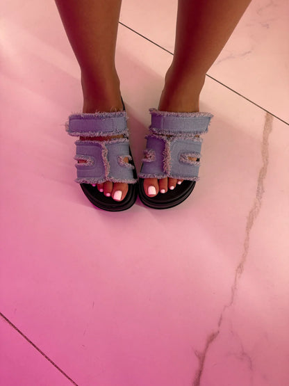 Jeans mules